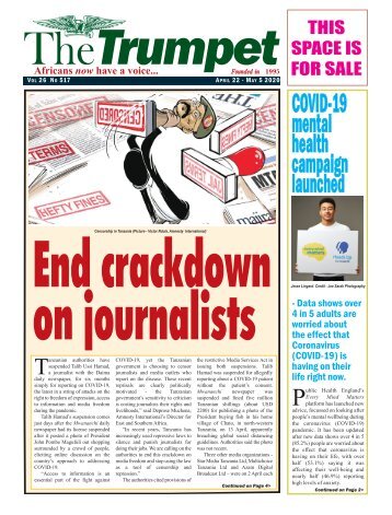 The Trumpet Newspaper Issue 517 (April 22 - May 5 2020)