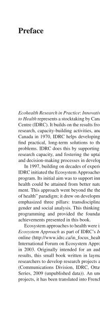 Foreword - IDL-BNC @ IDRC - International Development Research ...