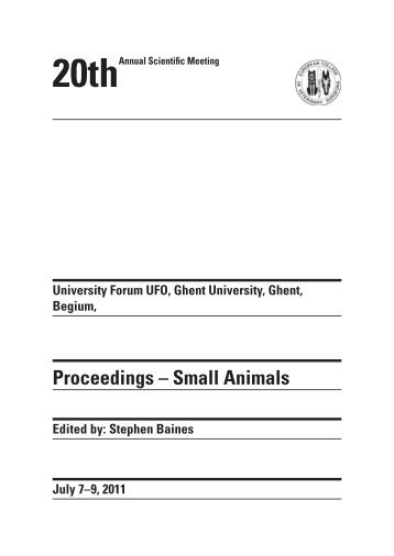 Proceedings – Small Animals - ECVS