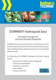 Hydroquick easy - Betontechnik