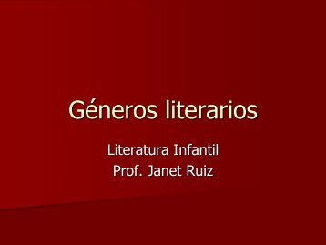 Géneros literarios