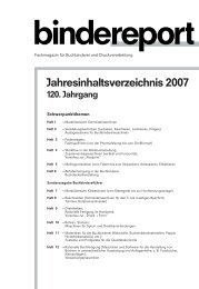 Jahresinhaltsverzeichnis 2007 120. Jahrgang - Bindereport
