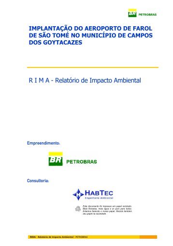 R I M A - Relatório de Impacto Ambiental - Firjan