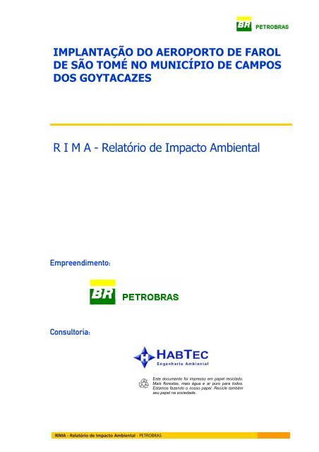 R I M A - Relatório de Impacto Ambiental - Firjan