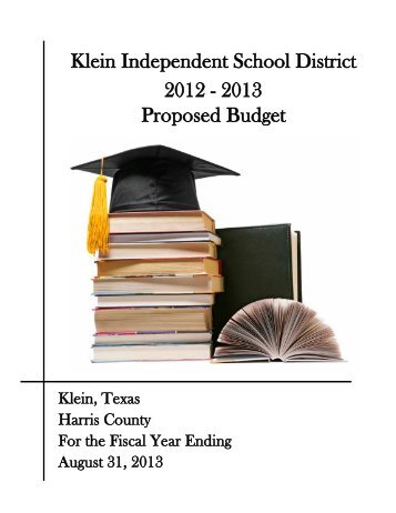 2012 - 2013 Klein ISD School Calendar - Klein Independent School ...