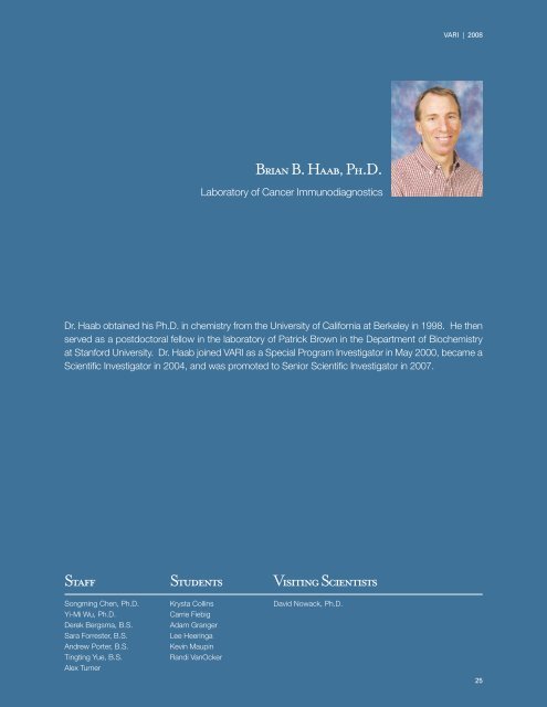 2008 Scientific Report