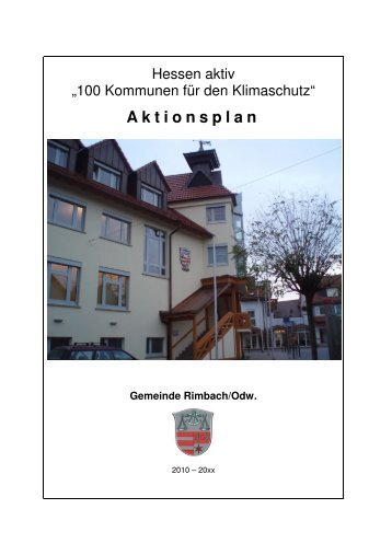 Aktionsplan Gemeinde Rimbach/Odw.