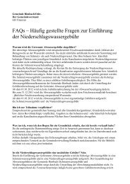 FAQs häufig gestellte Fragen