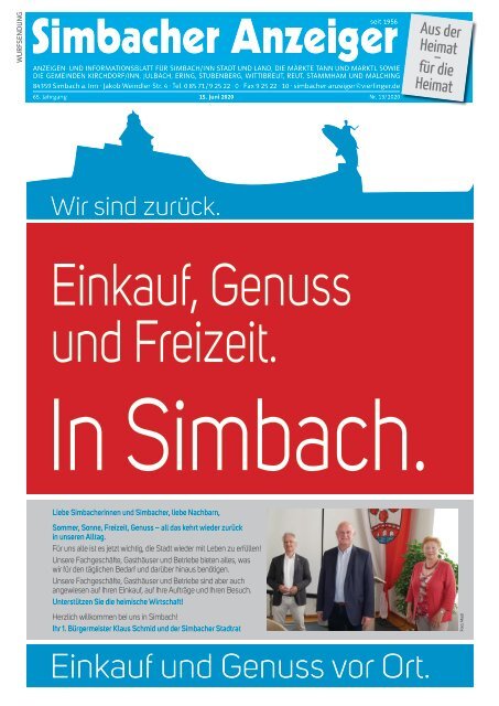 15.06.2020 Simbacher Anzeiger 