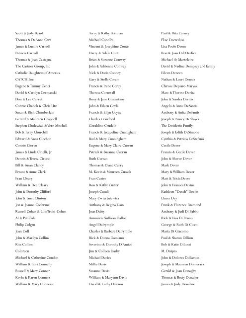 Donors-to-date - St. Joseph Roman Catholic Church, Sea Isle