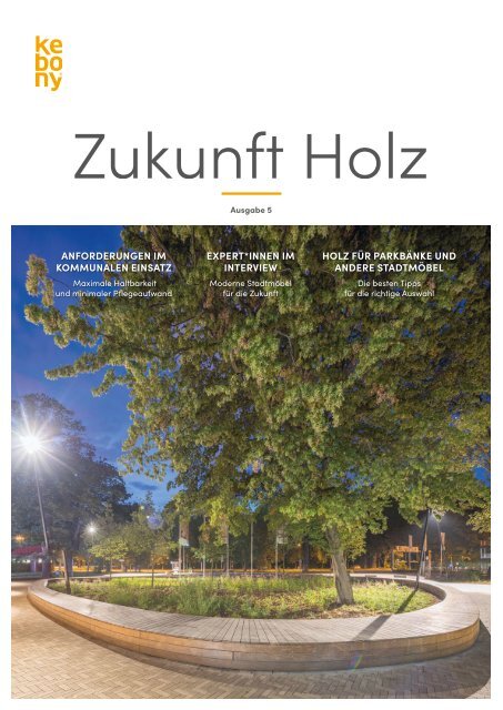 Magazin "Zukunft Holz" Nr. 5 - Stadtmöbel