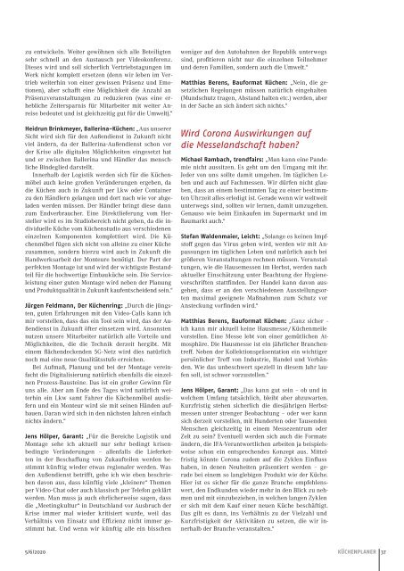 KÜCHENPLANER Ausgabe 05/06-2020 