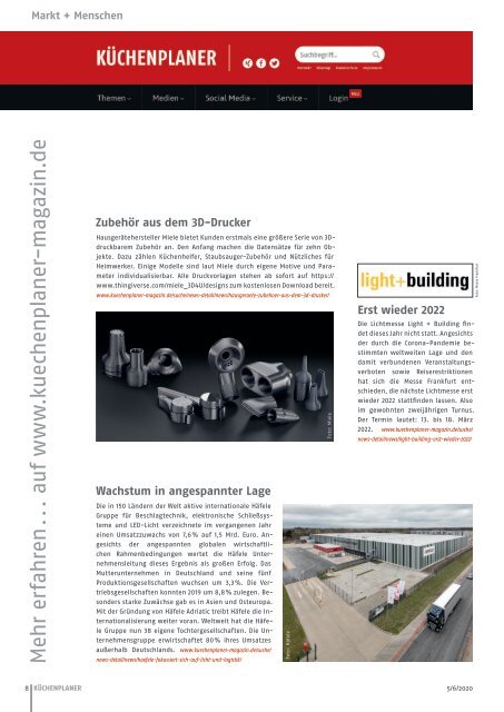 KÜCHENPLANER Ausgabe 05/06-2020 