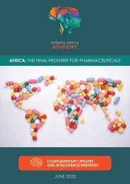 Africa: The Final Frontier for Pharmaceuticals - Adams & Adams June 2020 Newsletter