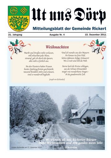 Weihnachten - Gemeinde Rickert