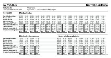 677/UL806 Norrtälje–Arlanda - GLEON