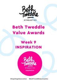 Beth Tweddle Value Awards: Inspiration