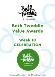 Beth Tweddle Value Awards: Celebration