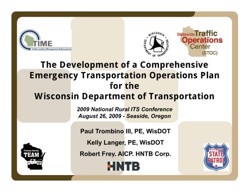 The Development of a Comprehensive Emergency Transportation ...