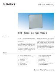 RIM - Reader Interface Module - Siemens