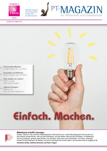 E-Paper PT-Magazin 05 2020 Einfach Machen