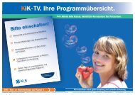 KiK-TV. Ihre Programmübersicht. - Klinikum Nordfriesland