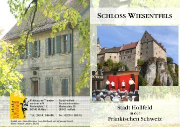 Schloss Wiesentfels in der Fränkischen Schweiz (pdf) - Hollfeld