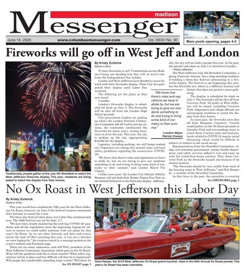 Madison Messenger - June 14th, 2020