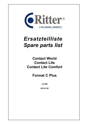 Ersatzteilliste Spare parts list