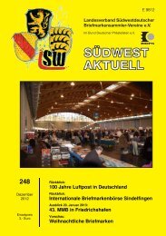 SWA 248 - Landesverband Südwestdeutscher Briefmarkensammler ...
