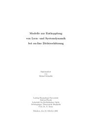 Diplomarbeit von Michael Schindler