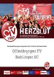 Medienpartner - Offenburger FV