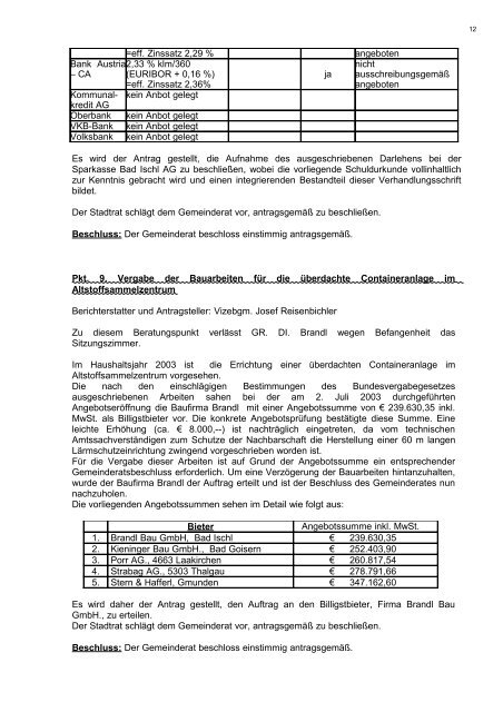 (855 KB) - - Stadtgemeinde Bad Ischl - Land Oberösterreich