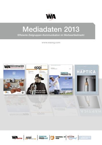 Print / Magazine - WA Werbeartikel Verlag GmbH