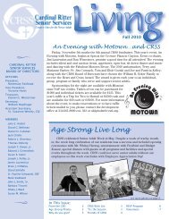 Age Strong Live Long - Cardinal Ritter Senior Services