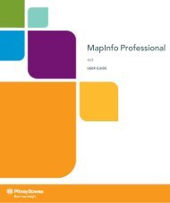 MapInfo Professional User Guide - Product Documentation - MapInfo