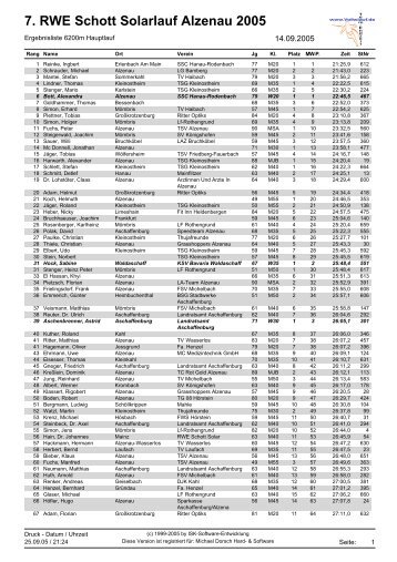 7. RWE Schott Solarlauf Alzenau 2005