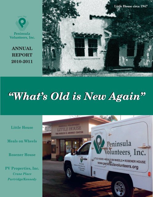 “What's Old is New Again” - Peninsula Volunteers