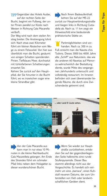 TUI InfosTippsAusfluege Menorca