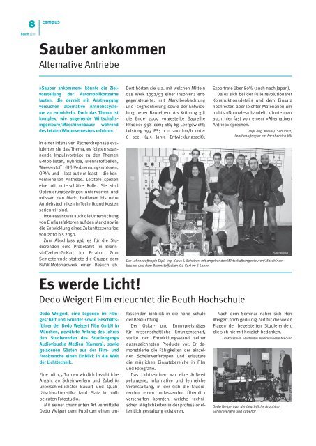 Beuth Presse 2-2010.indd - Beuth Hochschule für Technik Berlin