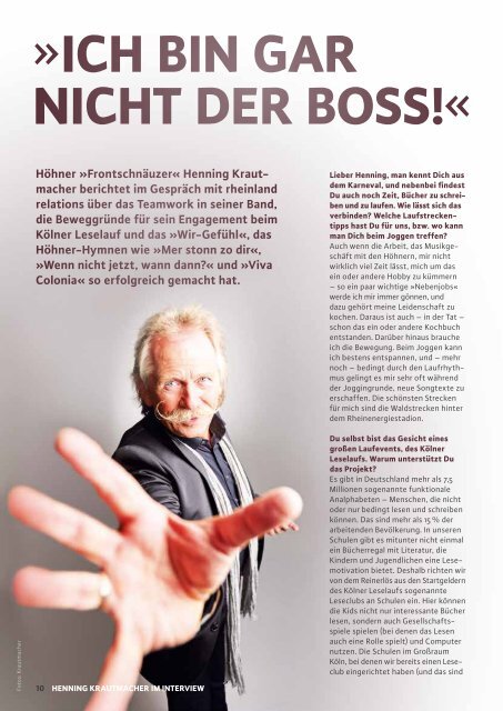 Firmenlauf-Magazin 2016: Henning Krautmacher im Interview