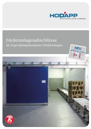 Förderanlagenabschlüsse - Hodapp GmbH & Co.KG - Stahltürenbau