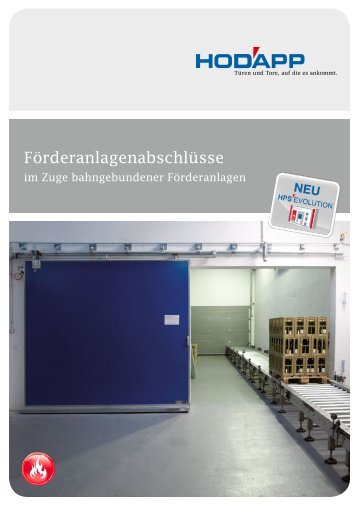 Förderanlagenabschlüsse - Hodapp GmbH & Co.KG - Stahltürenbau