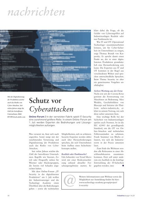 Industrieanzeiger 14.2020