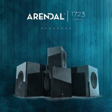 Arendal Sound 1723 Subwoofers - Handbook