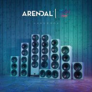 Arendal Sound 1961 Speakers - Handbook