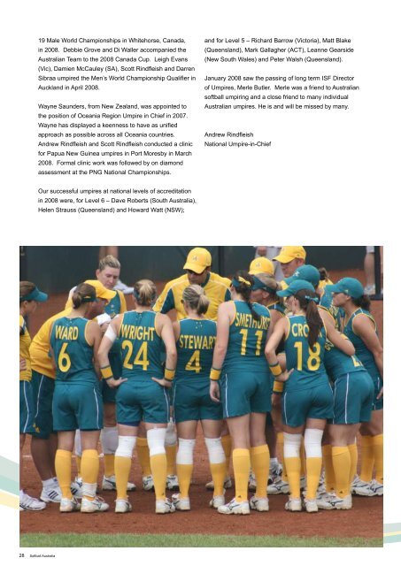 Softball Australia - Australian Sports Commission