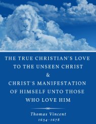 The True Christian's Love To The Unseen Christ 