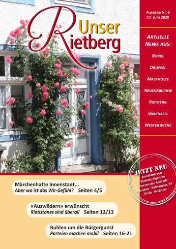 Unser Rietberg Ausgabe 06 vom 17. Juni 2020