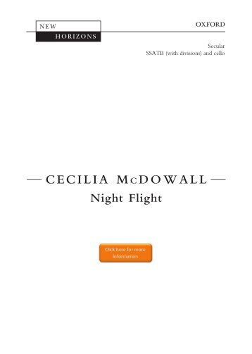 Cecilia McDowall Night Flight
